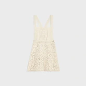 Mini-robe Triomphe en coton crocheté