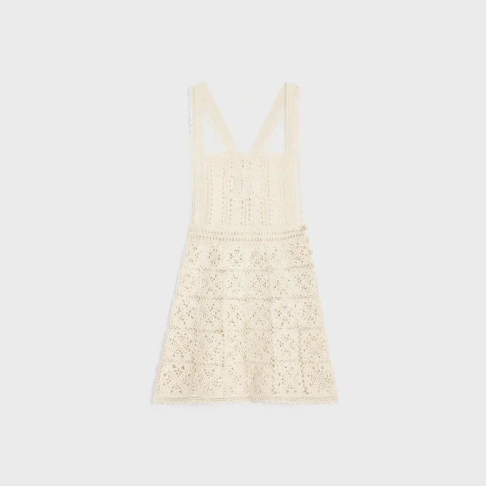 Mini-robe Triomphe en coton crocheté