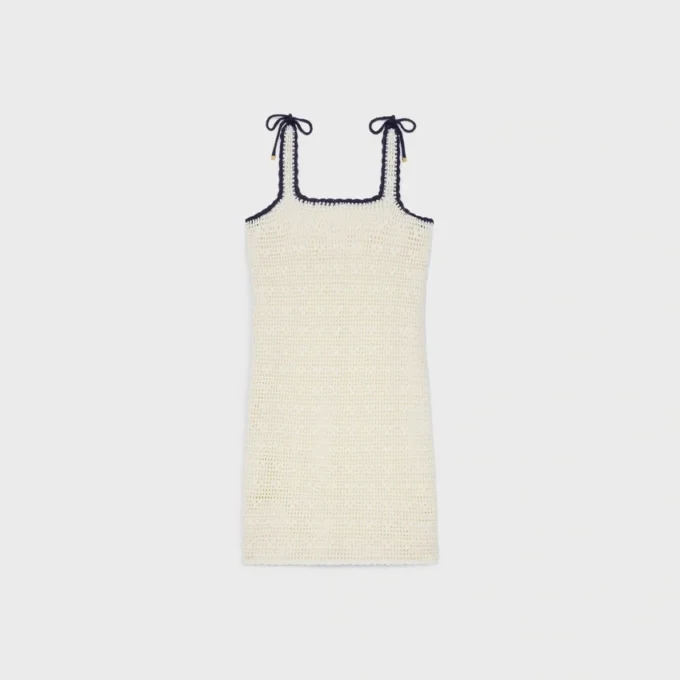 Mini-robe Triomphe en coton crocheté Mini-robe Triomphe en coton crocheté
