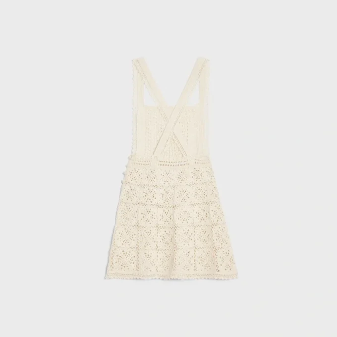 Mini-robe Triomphe en coton crocheté