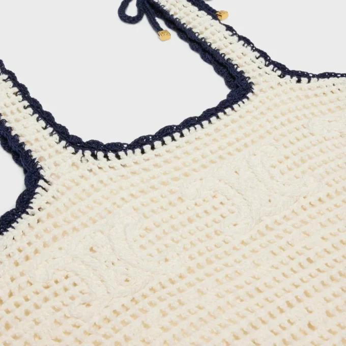 Mini-robe Triomphe en coton crocheté Mini-robe Triomphe en coton crocheté