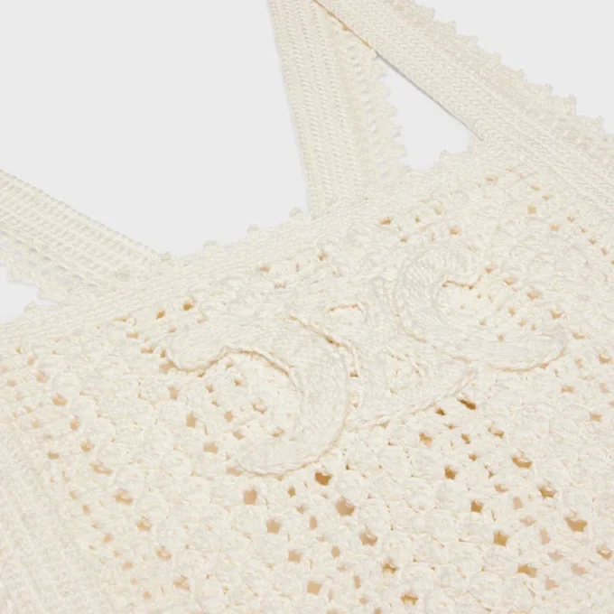 Mini-robe Triomphe en coton crocheté