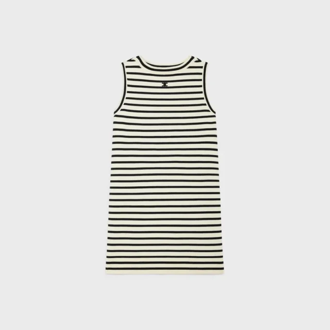 Mini-robe Triomphe Marinière en laine