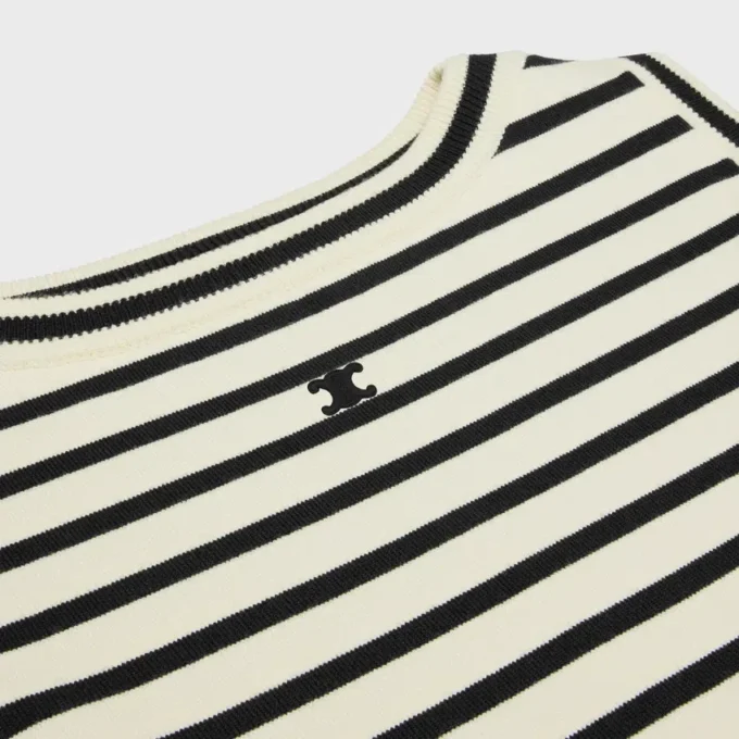 Mini-robe Triomphe Marinière en laine