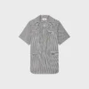 Mini-robe tunique en coton rayé Hickory