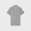 Mini-robe tunique en coton rayé Hickory