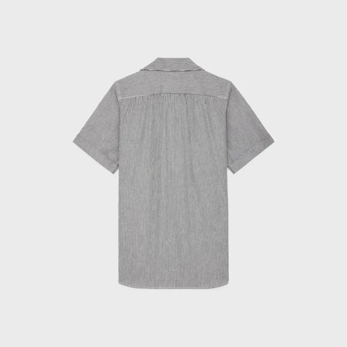 Mini-robe tunique en coton rayé Hickory