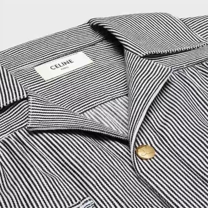 Mini-robe tunique en coton rayé Hickory
