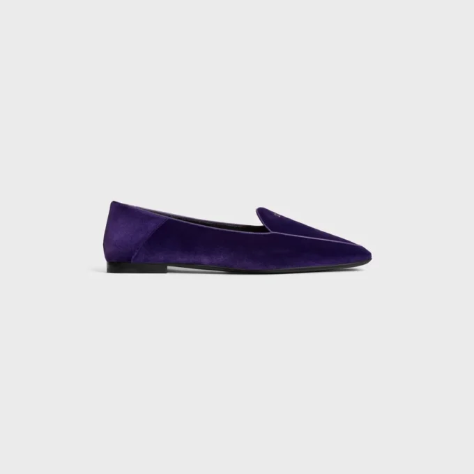 Mocassins Aura avec Triomphe en velours