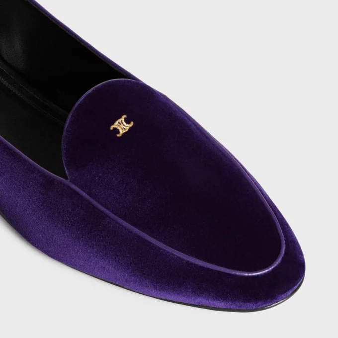 Mocassins Aura avec Triomphe en velours
