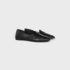 Mocassins Aura en cuir d&rsquo;agneau estampé crocodile