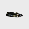 Mocassins Aura en velours brodé de fleurs