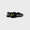 Mocassins Aura en velours brodé de fleurs