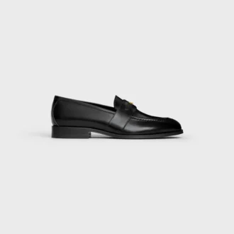 Mocassins Malaquais en cuir de taureau verni