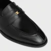 Mocassins Malaquais en cuir de taureau verni
