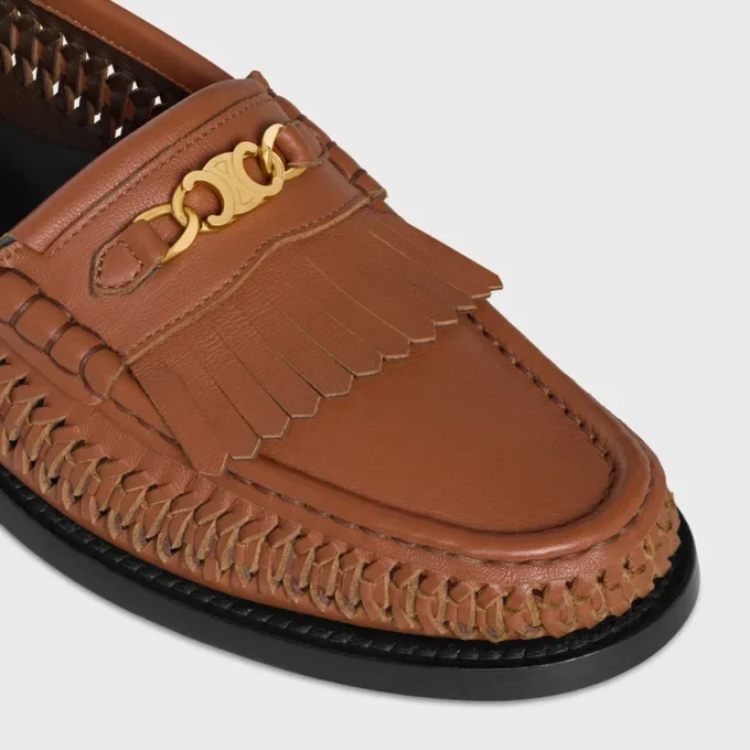 Mocassins tressés CELINE Luco en cuir de veau