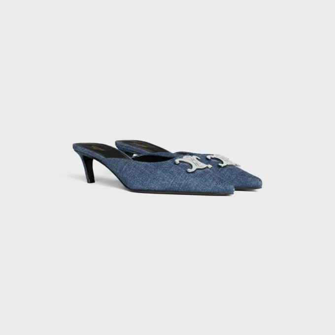 Mules CELINE Alma Triomphe en denim