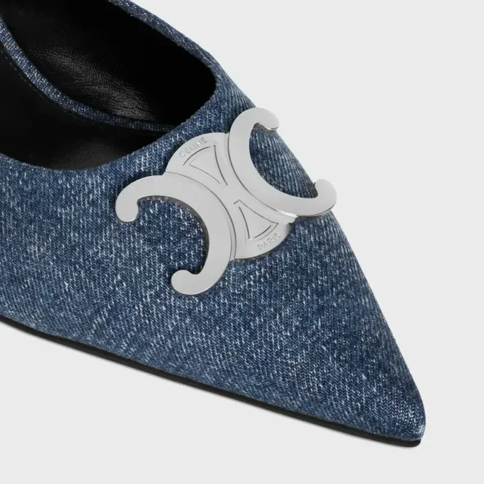 Mules CELINE Alma Triomphe en denim