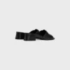 Mules CELINE Clemence en cuir d&rsquo;agneau et cuir de veau verni