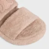 Mules CELINE Triomphe en tissu éponge