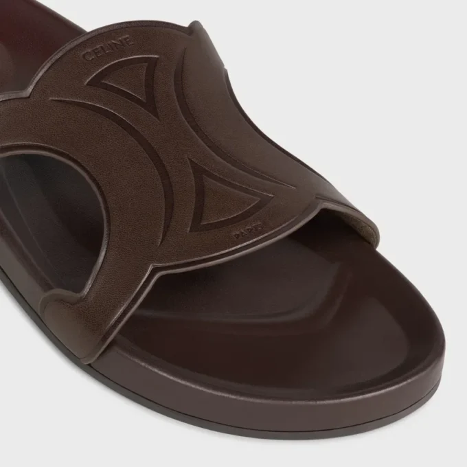 Mules Triomphe en cuir de veau – Tannage végétal