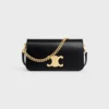 Multipochette en cuir de veau brillant