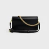 Multipochette en cuir de veau brillant