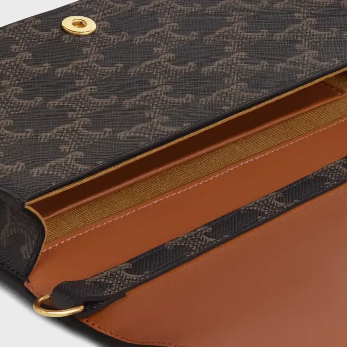 Multipochette en Triomphe Canvas et cuir de veau