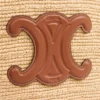 Panier CELINE Classic moyen souple en raphia et cuir de veau