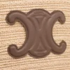 Panier CELINE Classic moyen souple en raphia et cuir de veau Panier CELINE Classic moyen souple en raphia et cuir de veau