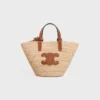 Panier Classic CELINE Nano Supple en raphia et cuir de veau Panier Classic CELINE Nano Supple en raphia et cuir de veau