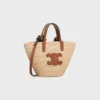 Panier Classic CELINE Nano Supple en raphia et cuir de veau Panier Classic CELINE Nano Supple en raphia et cuir de veau