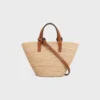 Panier Classic CELINE Nano Supple en raphia et cuir de veau Panier Classic CELINE Nano Supple en raphia et cuir de veau