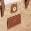 Panier Classic CELINE Nano Supple en raphia et cuir de veau Panier Classic CELINE Nano Supple en raphia et cuir de veau
