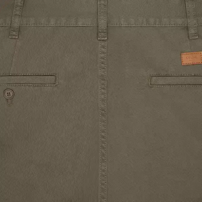 Pantalon chino en sergé de coton Pantalon chino en sergé de coton
