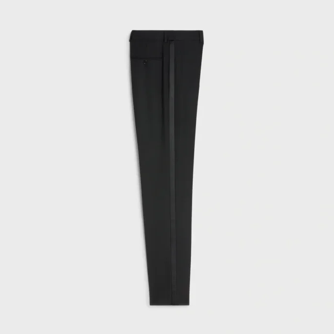 Pantalon Classique Tux en laine Grain De Poudre