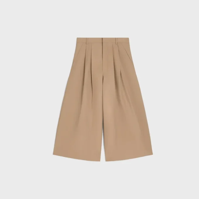 Pantalon court Montauk en gabardine de coton et de laine Pantalon court Montauk en gabardine de coton et de laine