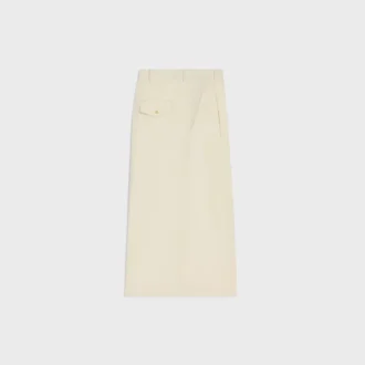 Pantalon court Montauk en laine à rayures diagonales
