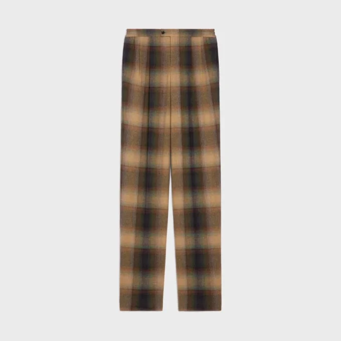 Pantalon de pyjama en laine à carreaux Pantalon de pyjama en laine à carreaux
