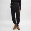 Pantalon de smoking en gabardine de laine