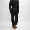 Pantalon de smoking en gabardine de laine