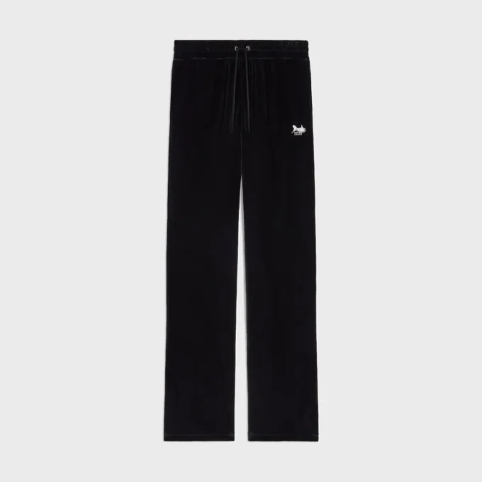 Pantalon de survêtement en jersey velours