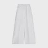 Pantalon de survêtement évasé en molleton de coton Pantalon de survêtement évasé en molleton de coton