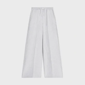 Pantalon de survêtement évasé en molleton de coton