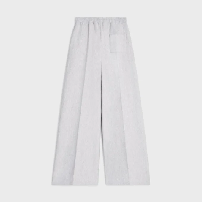 Pantalon de survêtement évasé en molleton de coton Pantalon de survêtement évasé en molleton de coton