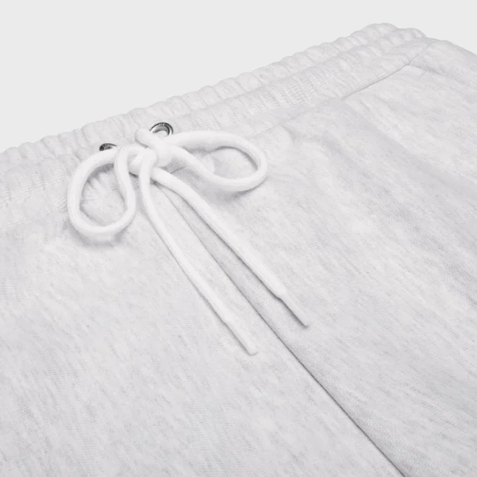 Pantalon de survêtement évasé en molleton de coton Pantalon de survêtement évasé en molleton de coton
