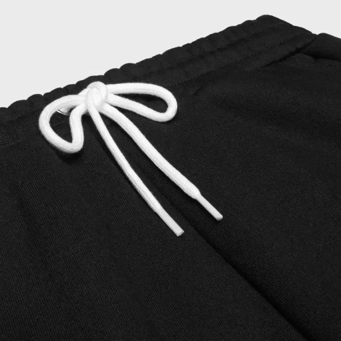 Pantalon de survêtement évasé en molleton de coton Pantalon de survêtement évasé en molleton de coton