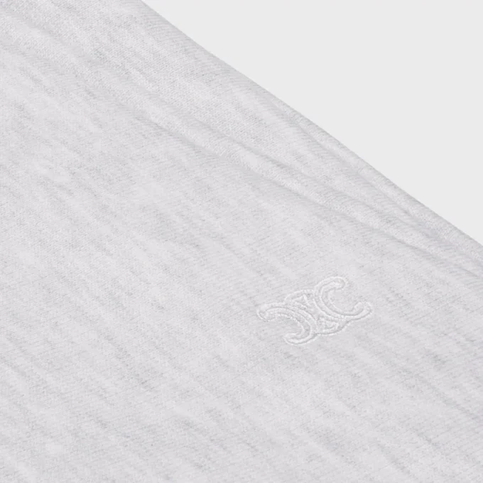 Pantalon de survêtement évasé en molleton de coton Pantalon de survêtement évasé en molleton de coton