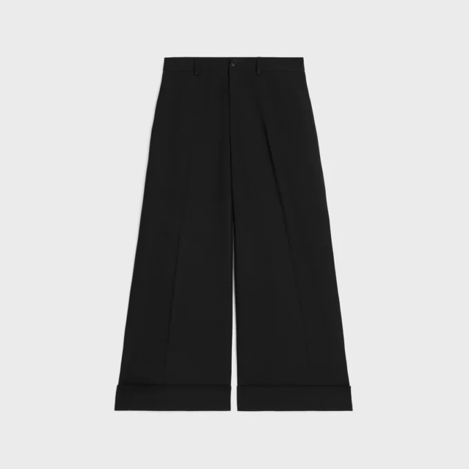 Pantalon Docks en gabardine de laine Pantalon Docks en gabardine de laine