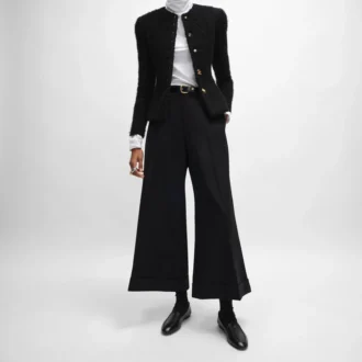 Pantalon Docks en gabardine de laine